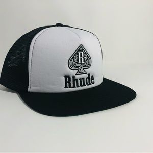 Rhude Spade Trucker Hat Black/White New